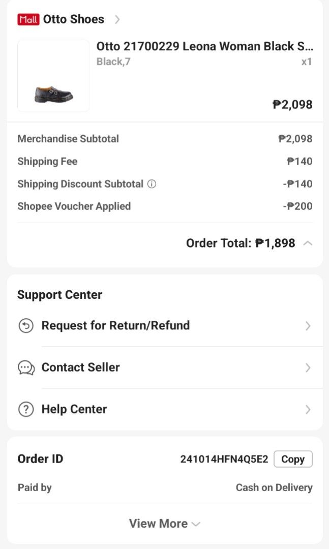 OTTO SHOES (Category: Loafers) located in Quezon City. Submitted by shekaye (Listing ID 1469552493, Image 3). Description: FOR SALE!! OTTO BLACK SHOES!!! BOUGHT FOR 1,898 PESOS VIA SHOPPEE and selling it for 1,400 pesos - RFS: SIZE TOO BIG FOR ME - WORN ONCE, (NATAMBAK NALANG TALAGA) - I STILL HAVE THE BOX AND THE RECEIPT DELIVERY FEES LUZON: 150 VISAYAS: 115 MINDANAO: 95.