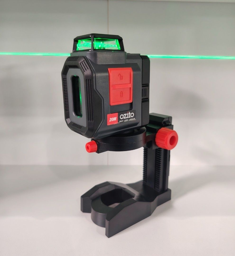 Ozito 360° Line Lazer (Category: Construction & Building Materials) located in Manila. Submitted by riley1205 (Listing ID 1469423893, Image 3). Description: * Ozito 360° Line Lazer * 360° Line Lazer * Automatic Leveling Cross Line * Adjustable Magnetic Base * Battery Operated Double AA.