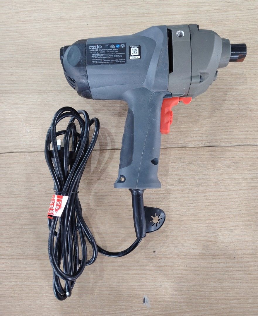 Ozito Multi Purpose Mixer (Category: Construction & Building Materials) located in Manila. Submitted by riley1205 (Listing ID 1469423416, Image 3). Description: * Ozito Multi Purpose Mixer * Mixing Paddle * Multi Position Side Handle * Variable Speed Dial * 2pcs Handle & Extra Carbon.