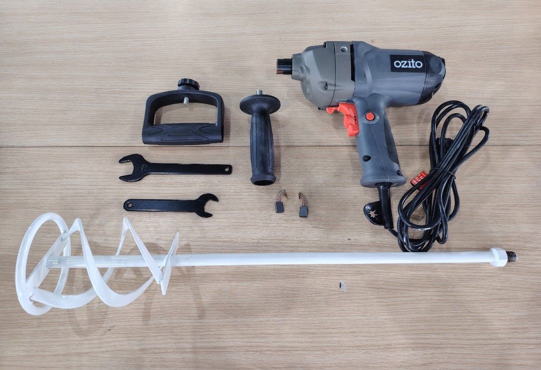 Ozito Multi Purpose Mixer (Category: Construction & Building Materials) located in Manila. Submitted by riley1205 (Listing ID 1469423416, Image 1). Description: * Ozito Multi Purpose Mixer * Mixing Paddle * Multi Position Side Handle * Variable Speed Dial * 2pcs Handle & Extra Carbon.