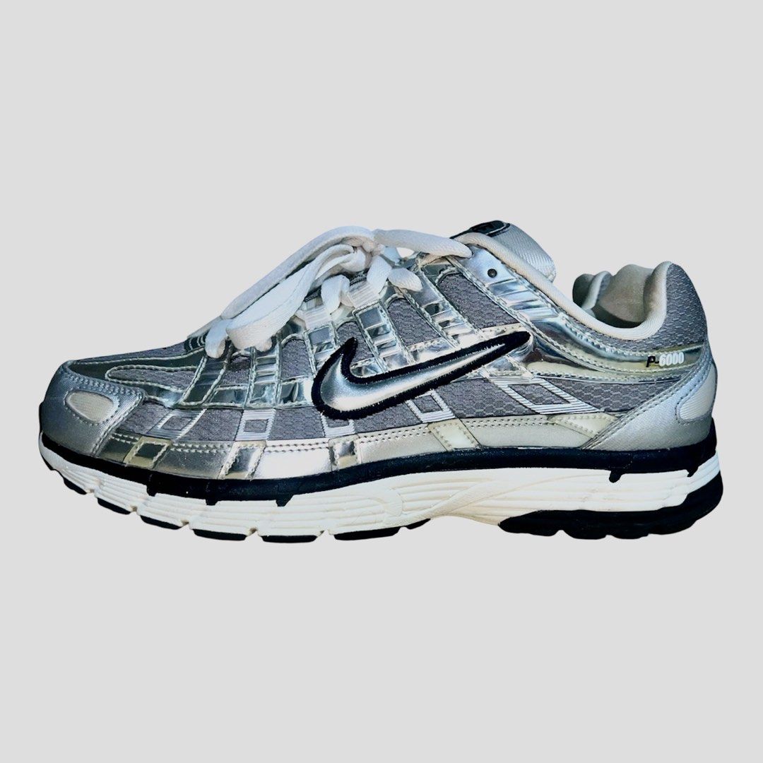 P6000 (Category: Sneakers) located in Pasig City. Submitted by mdlda (Listing ID 1469547610, Image 3). Description: NIKE P-6000 METALLIC SILVER - Original pair - Size 8.5mens(26.5) - Excellent to Like new condi - No box - Only used 3 times 4499+sf Declutter.