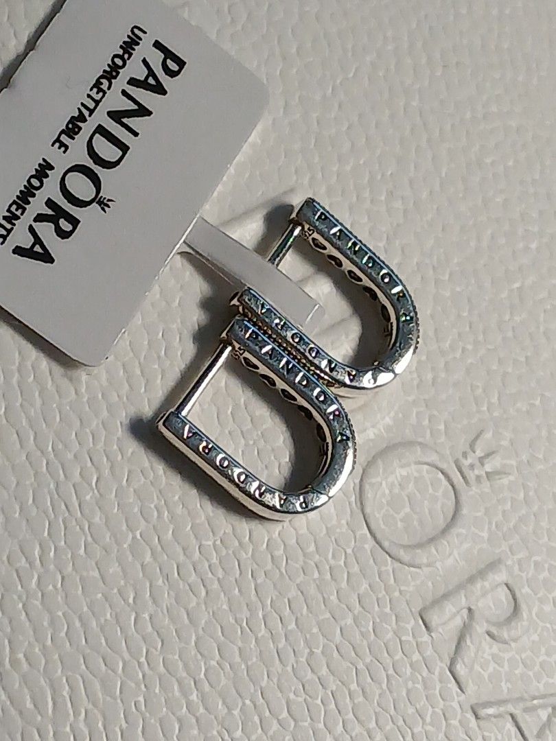 Pandora U shaped Hoop Earrings silver 925 (Category: Earrings) located in Manila. Submitted by mycloset2025 (Listing ID 1469571403, Image 3). Description: .