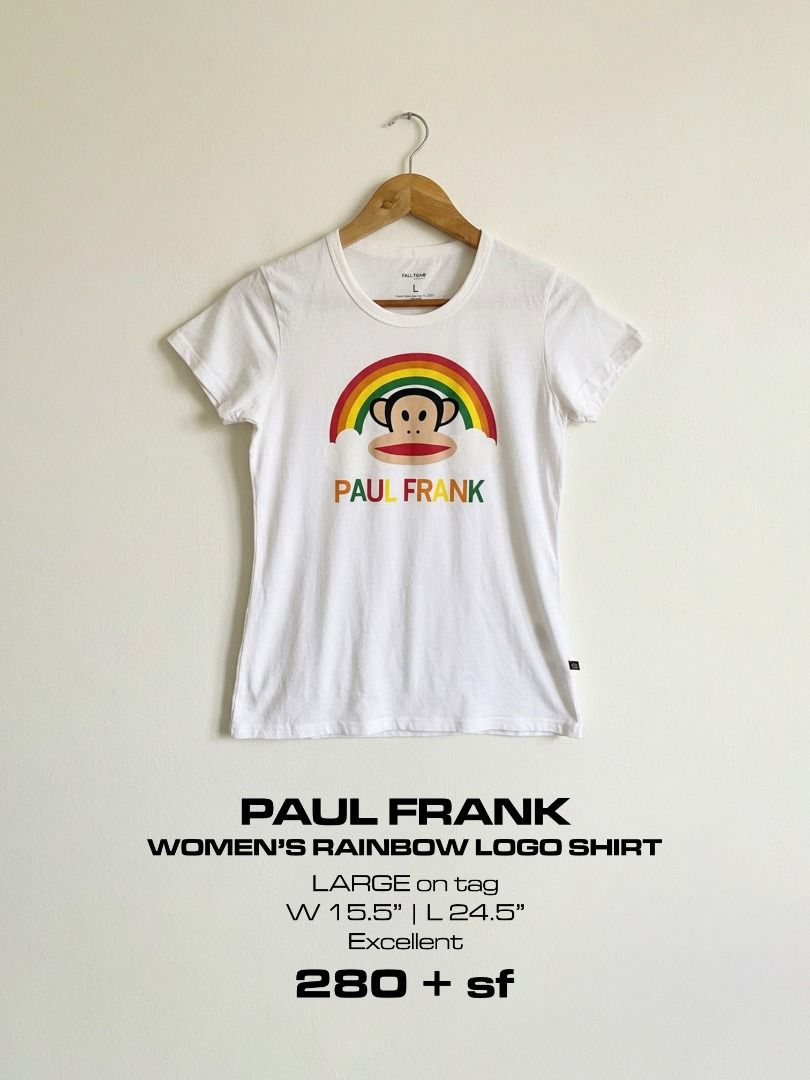 Paul Frank Womens Tee Shirt (Category: Shirts) located in Cadiz. Submitted by thespotcdz (Listing ID 1469535697, Image 1). Description: Large on tag Width 15.5" Length 24.5" Excellent condition .