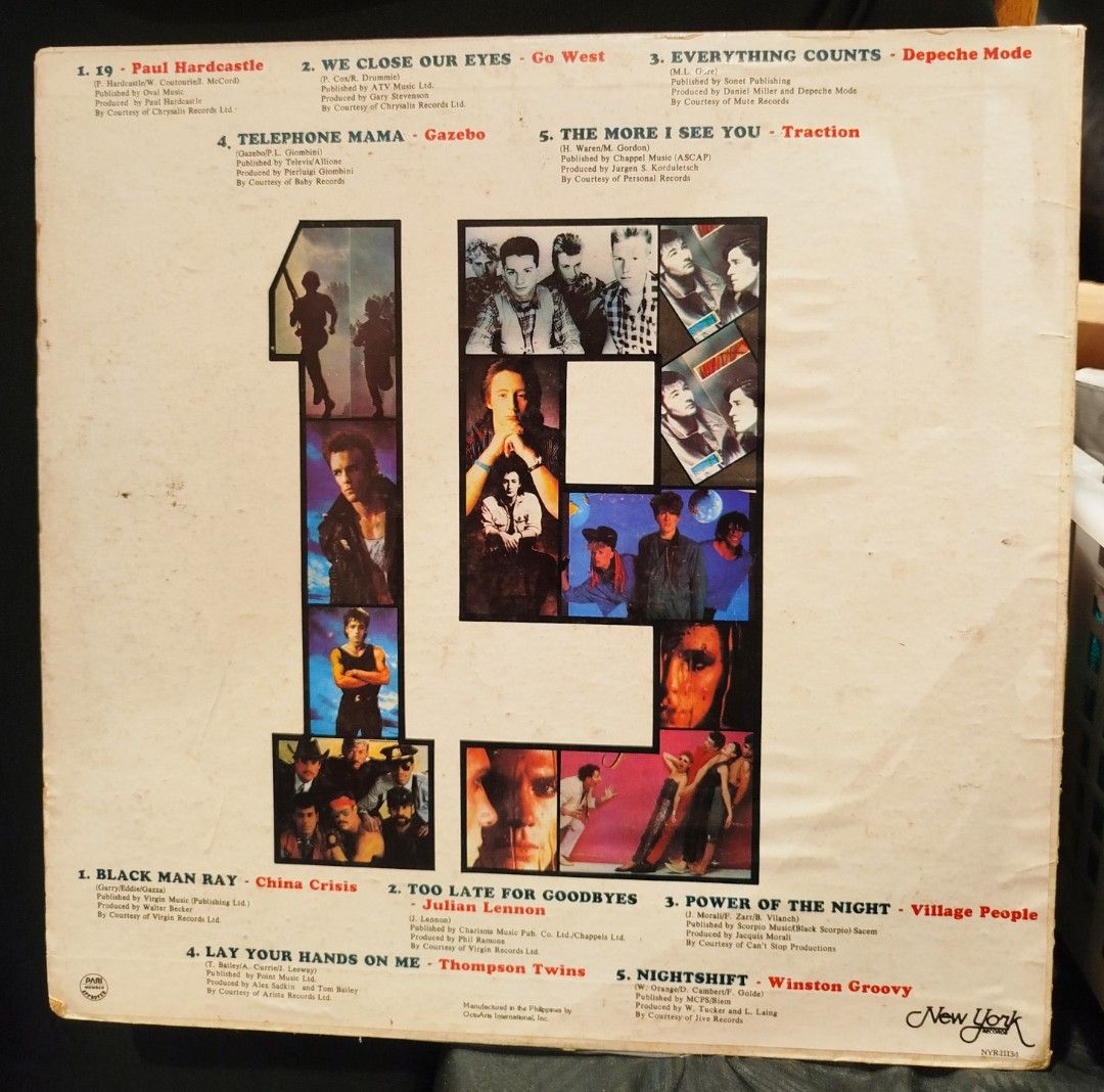 Paul HardCastle 19 - And Other Hits (Category: Vinyls) located in San Juan City. Submitted by rjvs1216 (Listing ID 1469476452, Image 2). Description: Paul HardCastle 19 and other hits all original artist Vinyl Record price 1300.