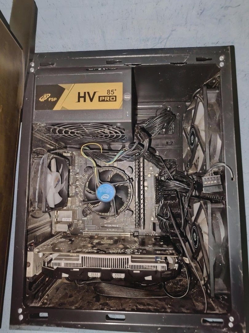 PC SYSTEM UNIT (Category: Desktops) located in Manila. Submitted by melji08 (Listing ID 1469416144, Image 1). Description: TEST ALL YOU CAN, BUDGET GAMING PC CAN RUN VALORANT 300FPS CAN PLAY GENSHIN W/ MODIFIED SETTINGS @60fps Detailed Specs Mobo: MSI H510M Procie: I5 10400 Ram: CORSAIR 8gb 2666MHZ + LEXAR 8gb 3200MHZ GPU: MSI DUAL FAN GTX 1050ti 4gb SSD: Samsung 256gb HDD: Seagate 1TB PSU: FSP 80+ Bronze 650w RFS: Di na nakakapaglaro/Natatambak/