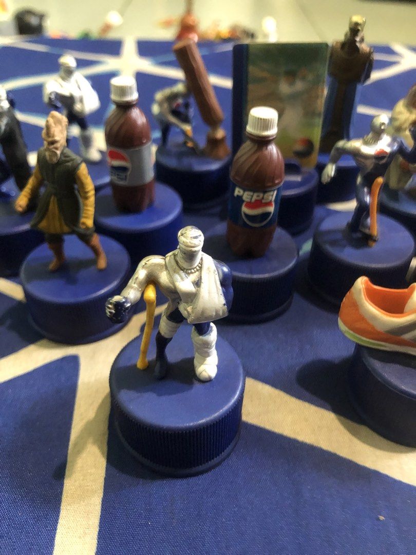 Pepsi bottle cap collectible figurines (Category: Other Merchandise) located in Quezon City. Submitted by markgolveo (Listing ID 1469458409, Image 3). Description: Pepsi bottle cap collectible figurines.