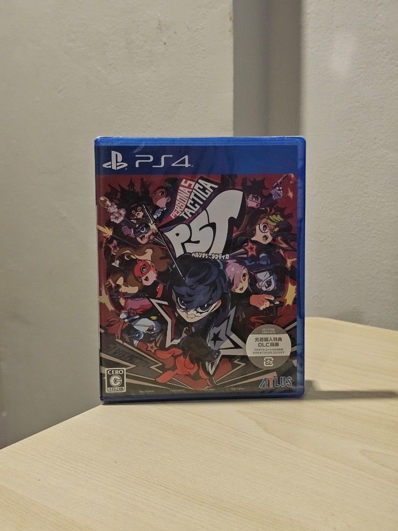 Persona 5 Tactica PS4 Game (Category: PlayStation) located in Paranaque City. Submitted by mab.villareal (Listing ID 1469557895, Image 1). Description: Persona 5 Tactica for PlayStation 4. Factory sealed plastic wrap still intact, never opened. Includes early purchase bonus DLC sticker on the front cover. unopened. RFS: extra copy. FIXED PRICE!.