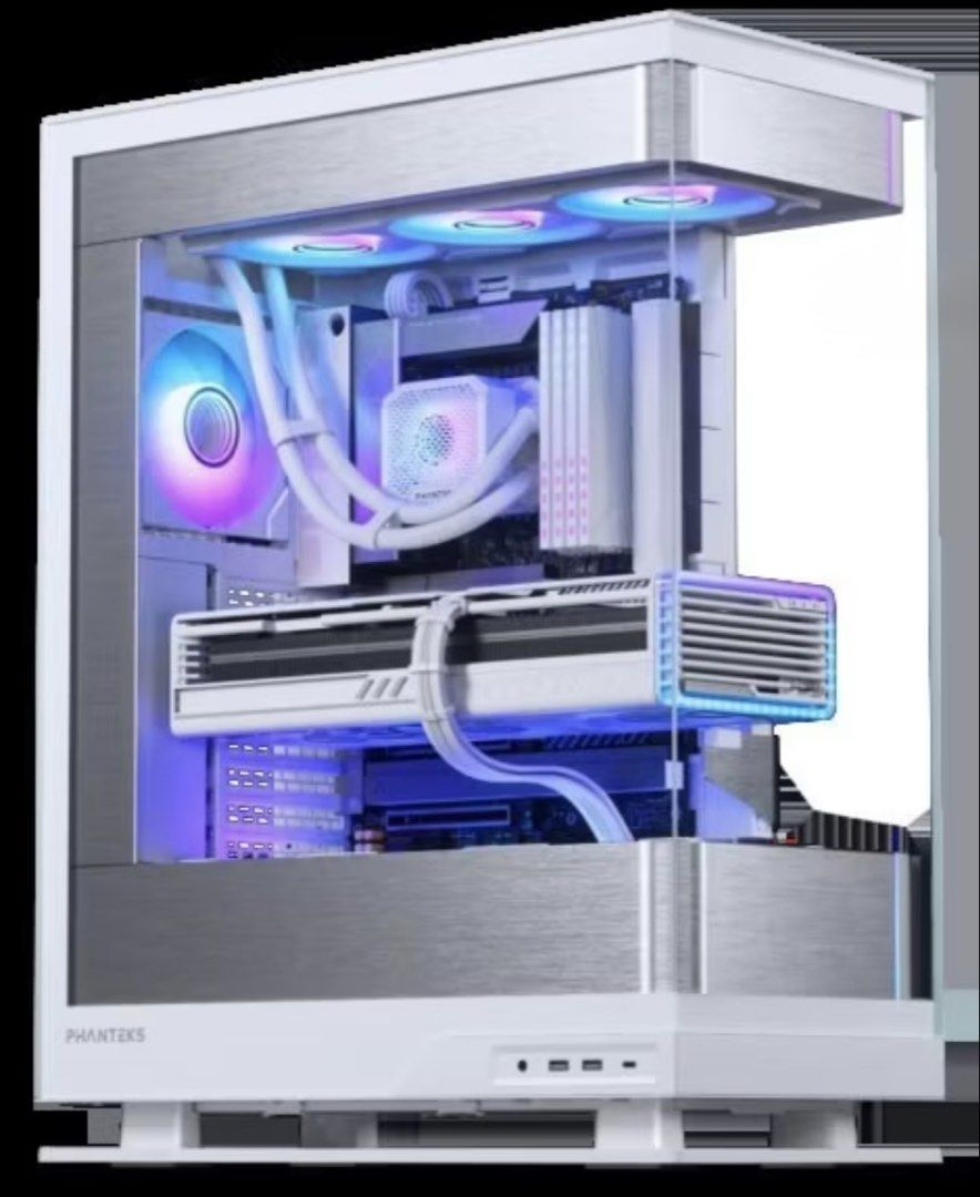 Progressive Gaming Machine Custom White Gaming PC Liquid Cooled Build, Computers & Tech, Desktops ...