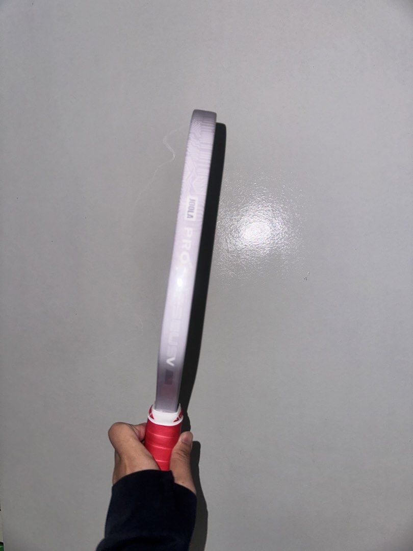 Pickle ball paddle (Category: Other Sports Equipment and Supplies) located in General Santos City (Dadiangas). Submitted by eightsevenez (Listing ID 1469510763, Image 3). Description: Pre-owned Joola Pickle ball paddle Used twice Consignment No bag or box From vietnam With grip tape 9500 only.