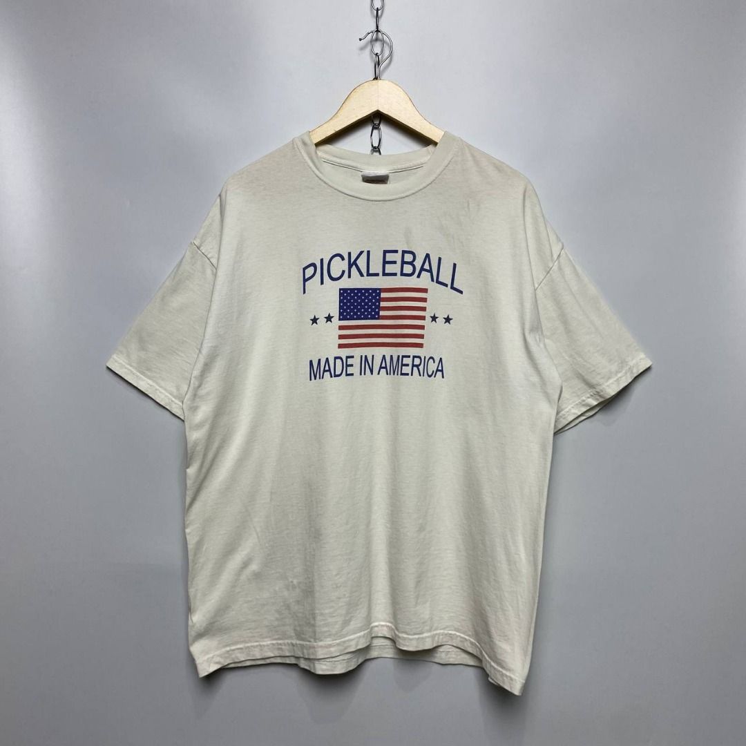 Pickleball t-shirt (Category: Tshirts & Polo Shirts ) located in Bacoor. Submitted by stash_d (Listing ID 1469516466, Image 1). Description: 23x28 XL stains.