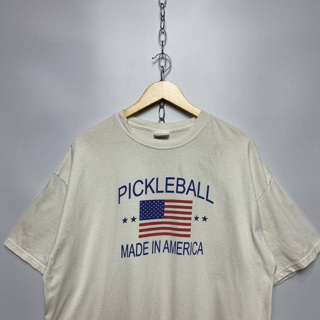 Pickleball t-shirt (Category: Tshirts & Polo Shirts ) located in Bacoor. Submitted by stash_d (Listing ID 1469516466, Image 2). Description: 23x28 XL stains.