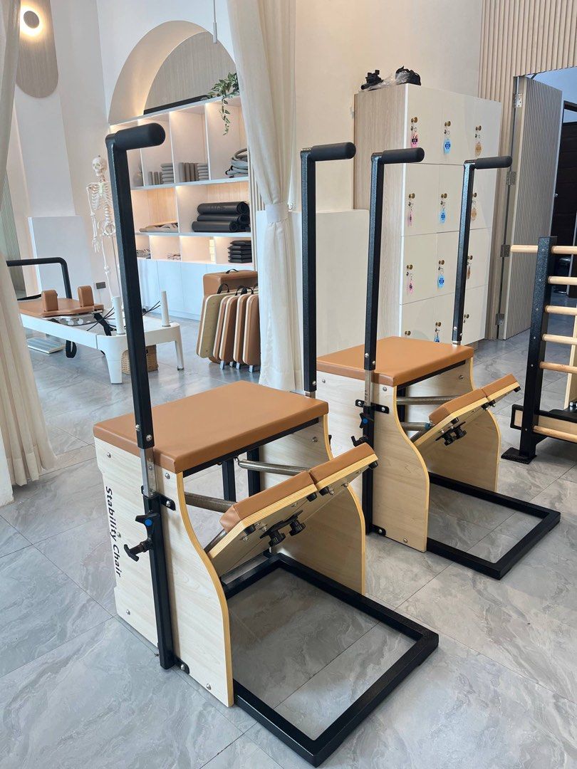 PILATES - STABILITY CHAIR/WUNDA CHAIR (Category: Toning & Stretching Accessories) located in Balagtas. Submitted by kkramos08 (Listing ID 1469439094, Image 1). Description: RFS: EXTRAS IN THE STUDIO, NO MORE SPACE Good as new since its not been used Take 2 for 75k! Priced at 40k each Shipping to be shouldered by the buyer Location: GUIGUINTO, BULACAN.