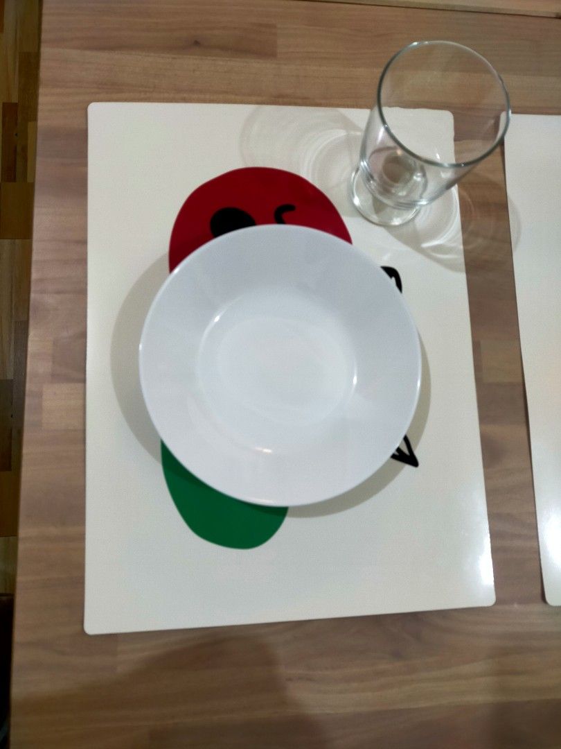 Placemat 2 pcs. (Category: Other Food & Drinks) located in Makati City. Submitted by braveandbold_18 (Listing ID 1469554196, Image 2). Description: 2 kids placemats from IKEA slightly used rfs: decluttering.