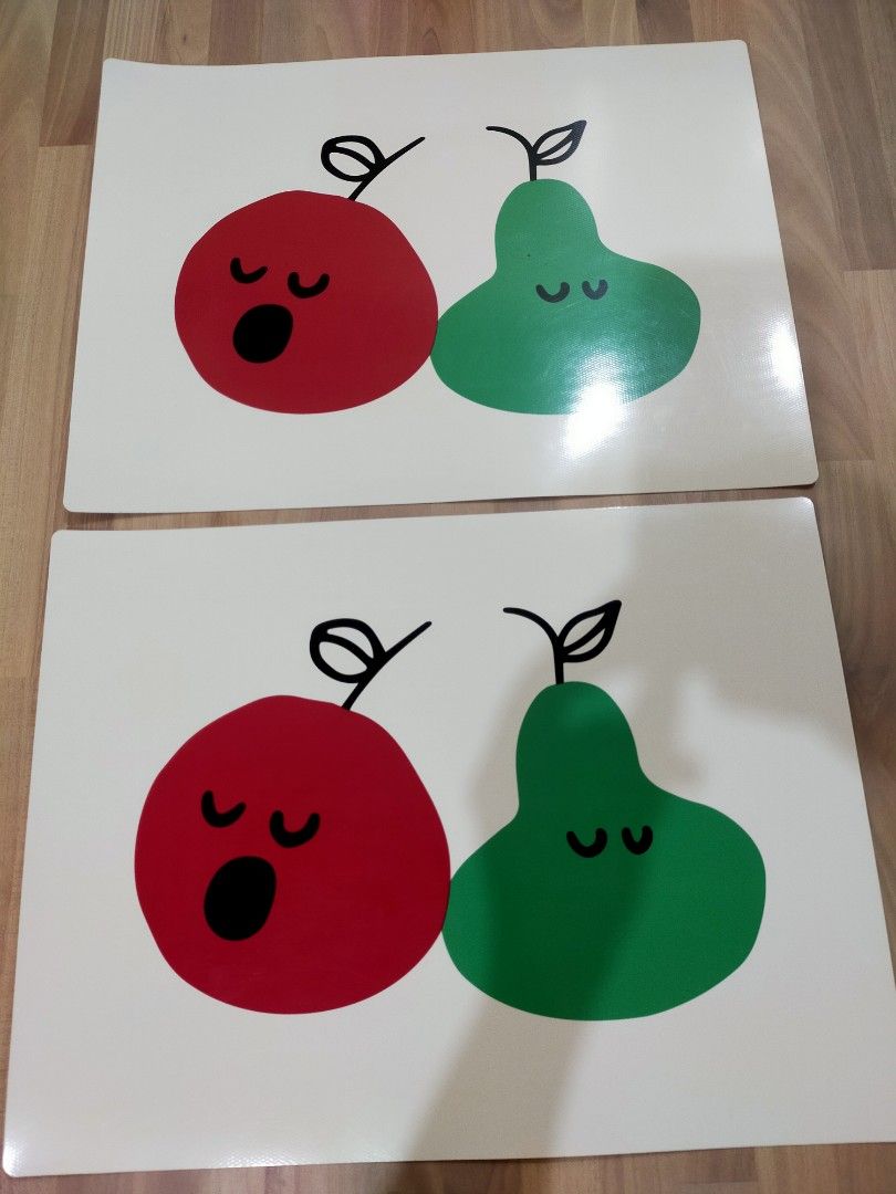 Placemat 2 pcs. (Category: Other Food & Drinks) located in Makati City. Submitted by braveandbold_18 (Listing ID 1469554196, Image 1). Description: 2 kids placemats from IKEA slightly used rfs: decluttering.