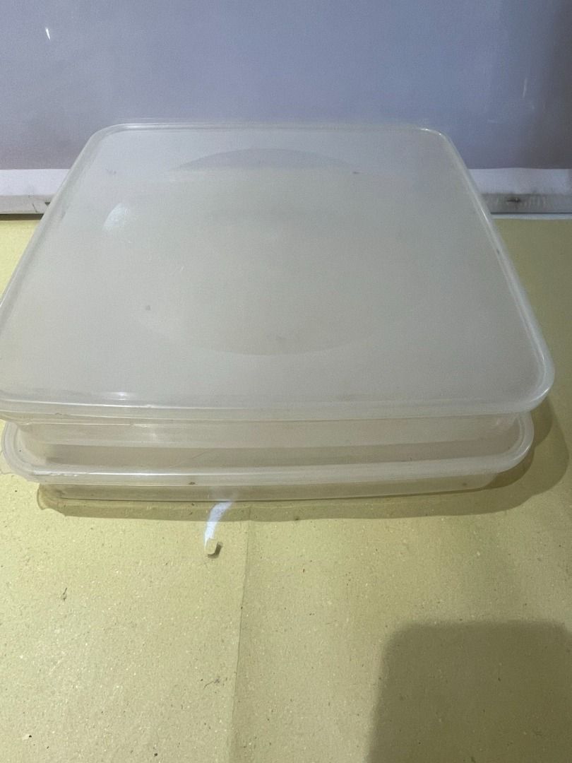Plastic Food Storage (Category: Food Organization & Storage) located in Quezon City. Submitted by foxsquaredeals (Listing ID 1469453624, Image 1). Description: Size: 30cm x 30cm 2pcs available P120/pc MOP: Gcash/Bank transfer.