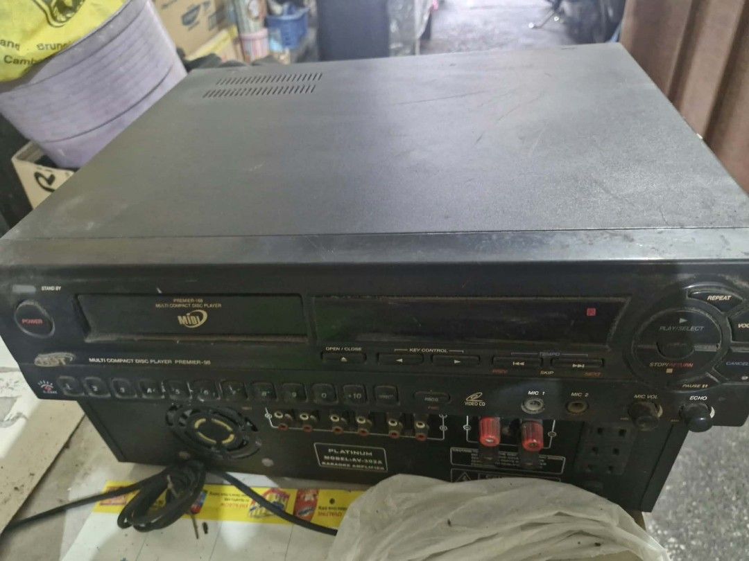 Hyundai Premier-98 Multi Compact Disc Karaoke Player (Category: Soundbars, Speakers & Amplifiers) located in Quezon City. Submitted by russelbear (Listing ID 1469430311, Image 1). Description: Details: - Brand/Model: Hyundai Premier-98 (Multi Compact Disc Player) - Features: Built-in Key Control (Pitch), Tempo settings, and track selection buttons. - Ideal for playing MIDI karaoke discs, VCDs, and standard audio CDs. Condition Notes: - Has some m