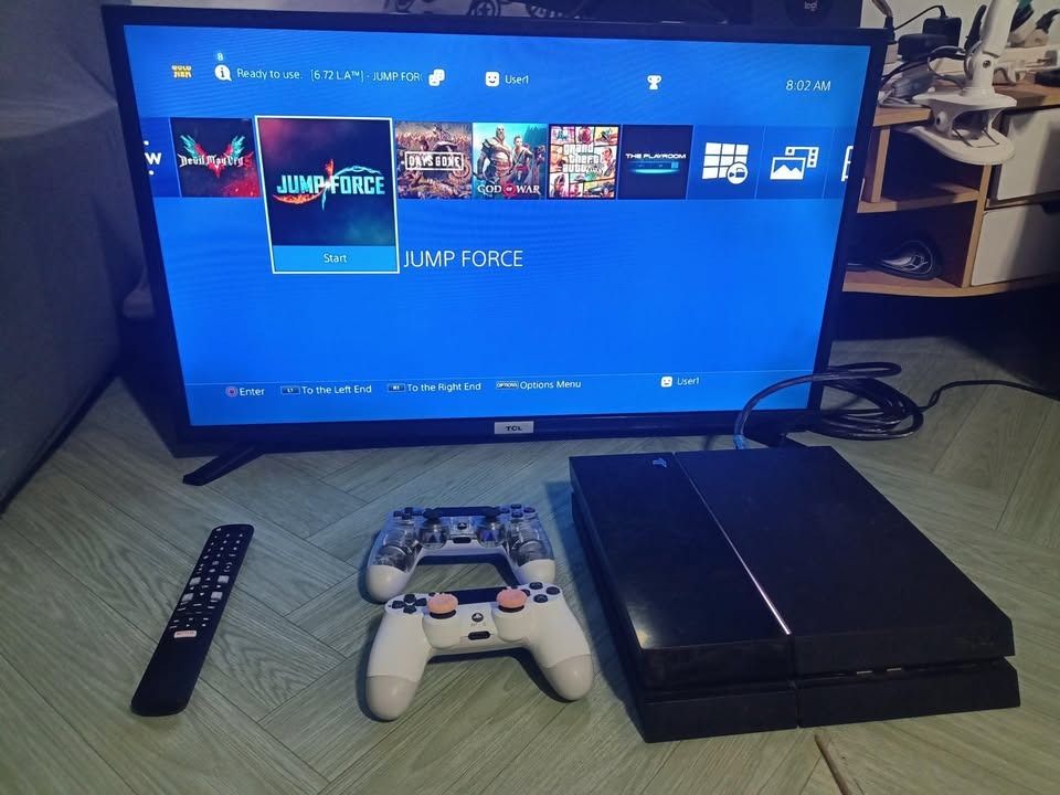 PlayStation 4 Jailbreak Sell or swap Rush (Category: PlayStation) located in Caloocan City. Submitted by wisehorse.a091c4 (Listing ID 1469449484, Image 1). Description: Playstation 4 Fat 500GB Storage Jailbreak Full of Games 2 Controller HDMI and Power Cable No issue Sell or swap sa Switch/PC/Laptop offer lang po Cavite Area 7500 Only 32 inches TCL Smart Tv- 4500.