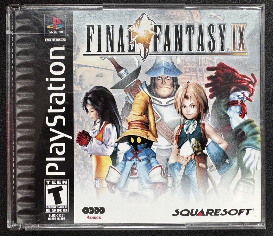 PlayStation (PS1) Game - Final Fantasy IX (NTSC-U/C) (Category: PlayStation) located in Taytay. Submitted by liekoi08 (Listing ID 1469401475, Image 1). Description: NOTE: PRE-LOVED COLLECTION. COMPLETE IN BOX. Personally owned and safely preserved. PRICE: 5,500 INCLUSIONS AND CONDITIONS: Game Discs (Discs 1, 2, 3, & 4) - Functional, tested, and running completely smoothly on PlayStation, PlayStation 2, and PlayStation 3. All four discs are free o
