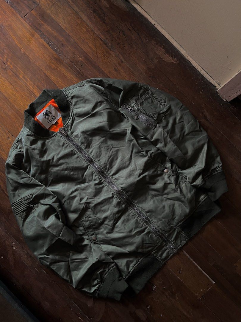 Plory MA-1 Flight Bomber Jacket Flying Eagles Pride and Glory (Category: Coats, Jackets and Outerwear) located in Los Banos. Submitted by lootmeup (Listing ID 1469528552, Image 3). Description: Plory MA-1 Flight Bomber Jacket Flying Eagles Pride and Glory Size: Width: 24 Length: 27 Mine P1,200.