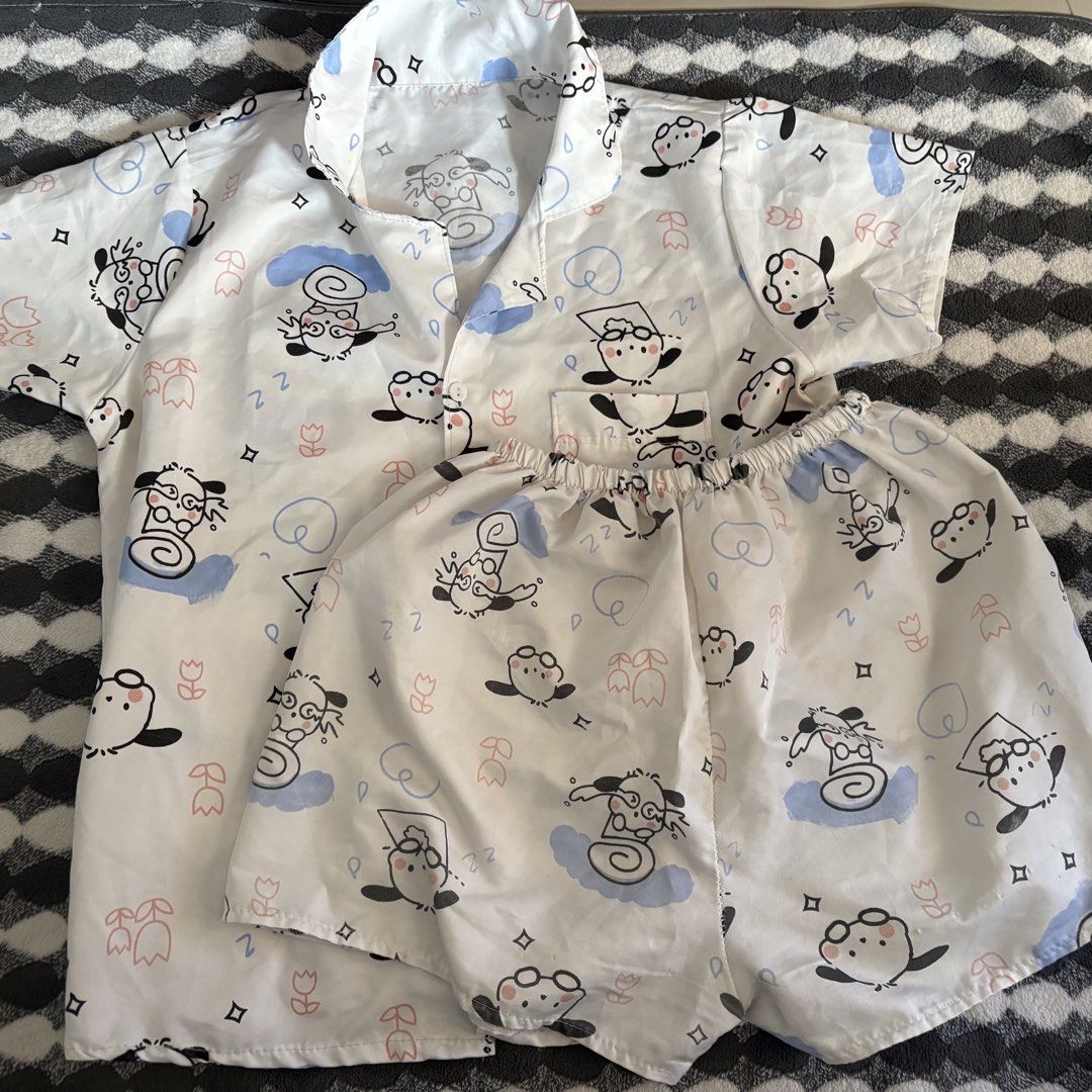 Pochacco Terno Pajama (Category: Sets or Coordinates) located in Quezon City. Submitted by prelovedbyryys (Listing ID 1469469956, Image 1). Description: Pochacco Terno Pajama ( Small - Large ) (Brandnew) - 150 (Bought from Vietnam) Location: Fairview, Quezon City MOD: J&T, SPX MOP: Gcash, GoTyme, Maribank.
