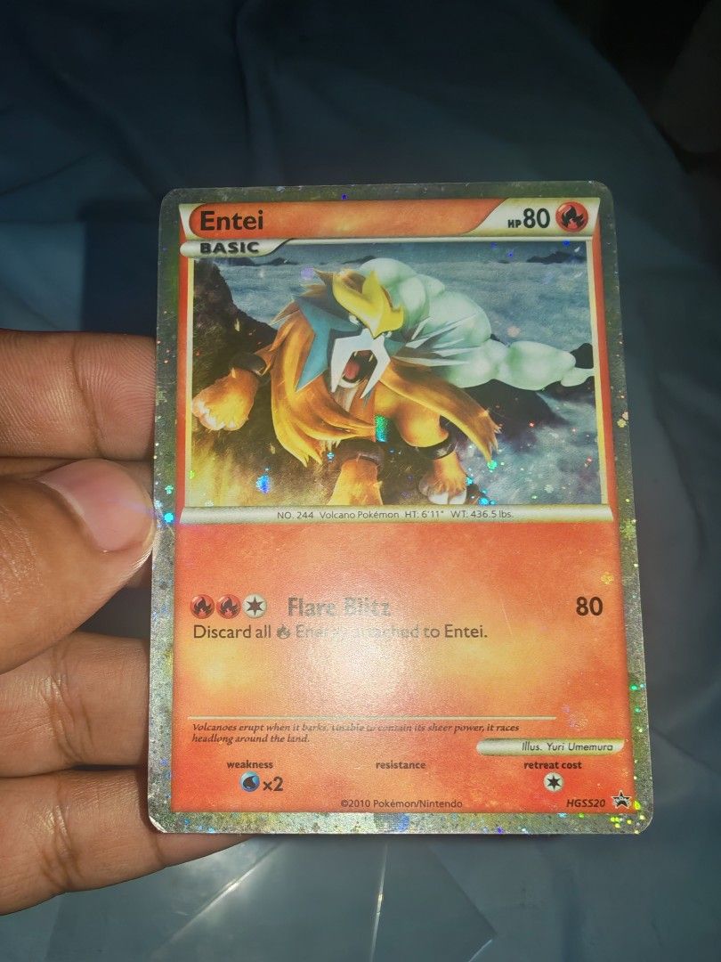 Pokemon TCG entei hgss MP condi (Category: Card Packs) located in Cebu City. Submitted by kenj1997 (Listing ID 1469410459, Image 1). Description: mp.