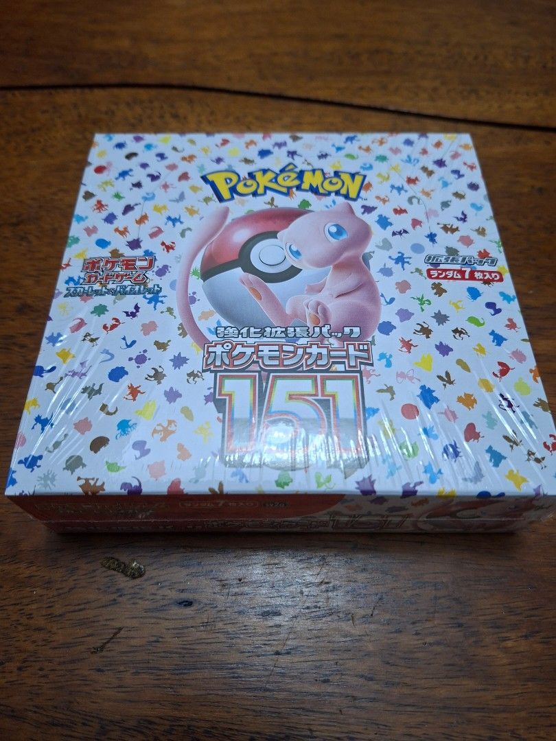 Pokémon 151 Booster Box Japanese (SV2a) (Category: Card Boxes & Cases) located in Manila. Submitted by quint564 (Listing ID 1469425593, Image 1). Description: Factory sealed Japanese Pokémon Card 151 booster box. Pristine condition with original shrink wrap intact..
