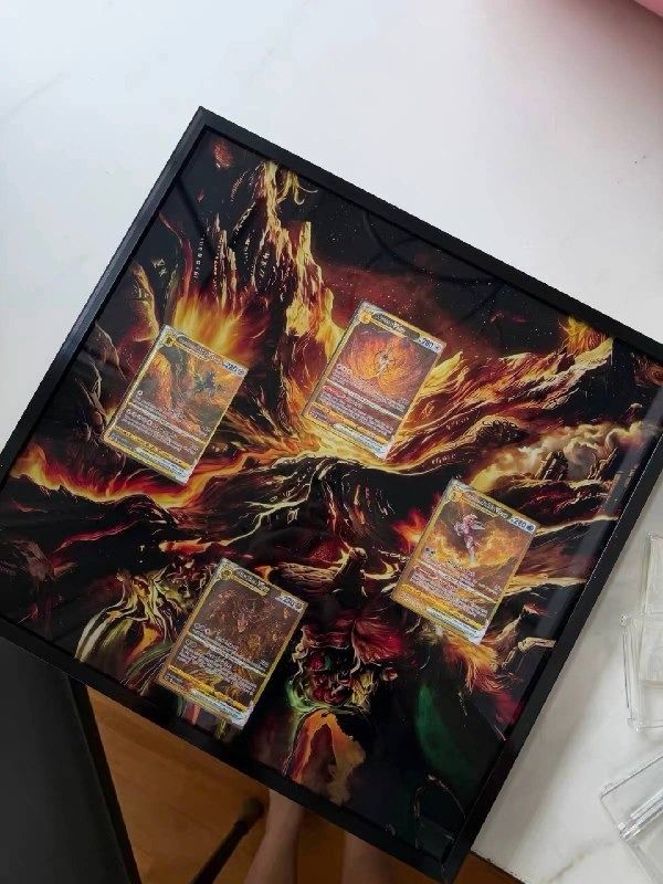 Pokémon TCG Extended Art Frame Arceus, Giratina, Palkia, and Dialga Raw ...
