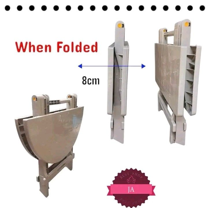 Foldable ROUND table mocha (Category: Other Home Furniture) located in Manila. Submitted by vannie30 (Listing ID 1469540495, Image 3). Description: Restock Foldable table ROUND table mocha pm me cod via lalamove.