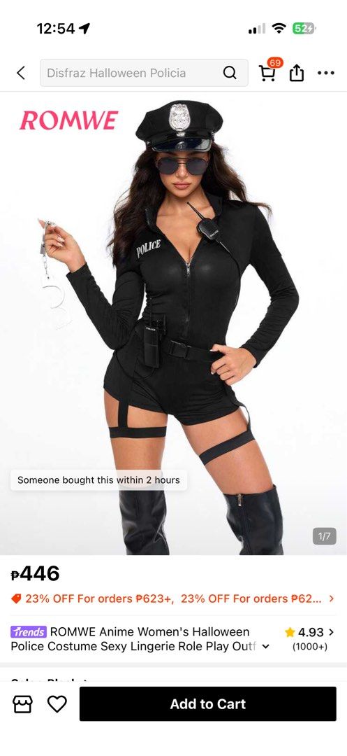 POLICE COSTUME FOR HALLOWEEN (Category: Jumpsuits) located in Manila. Submitted by smnthab_ (Listing ID 1469453567, Image 1). Description: not yet on hand, selling it because i no longer need it. delivery will be after it is sent to me..