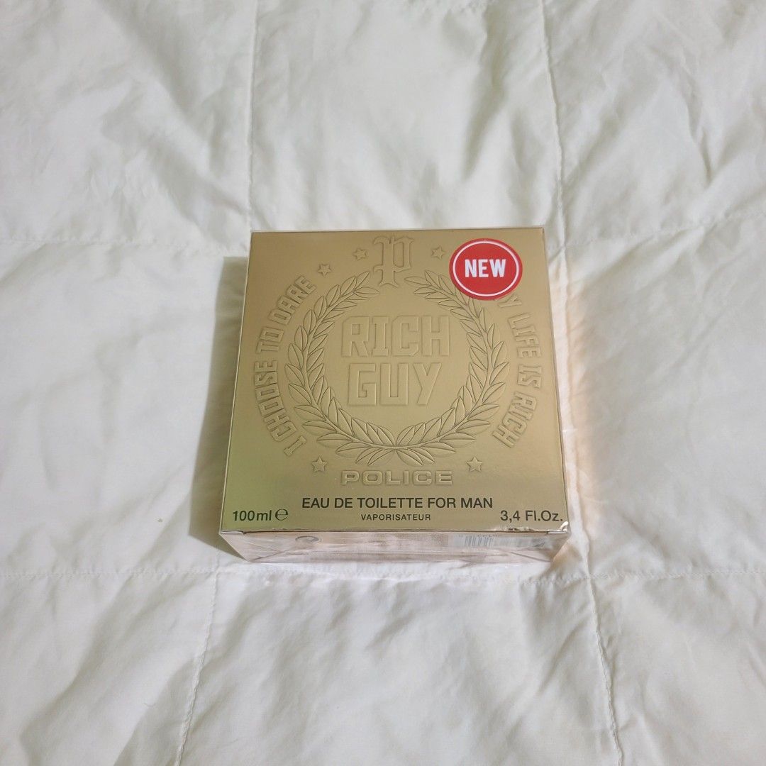 Police Rich Guy 100 ML Eau De Toilette (Category: Fragrance & Deodorants) located in Manila. Submitted by faurbrey (Listing ID 1469505146, Image 1). Description: 100 ML Sealed.