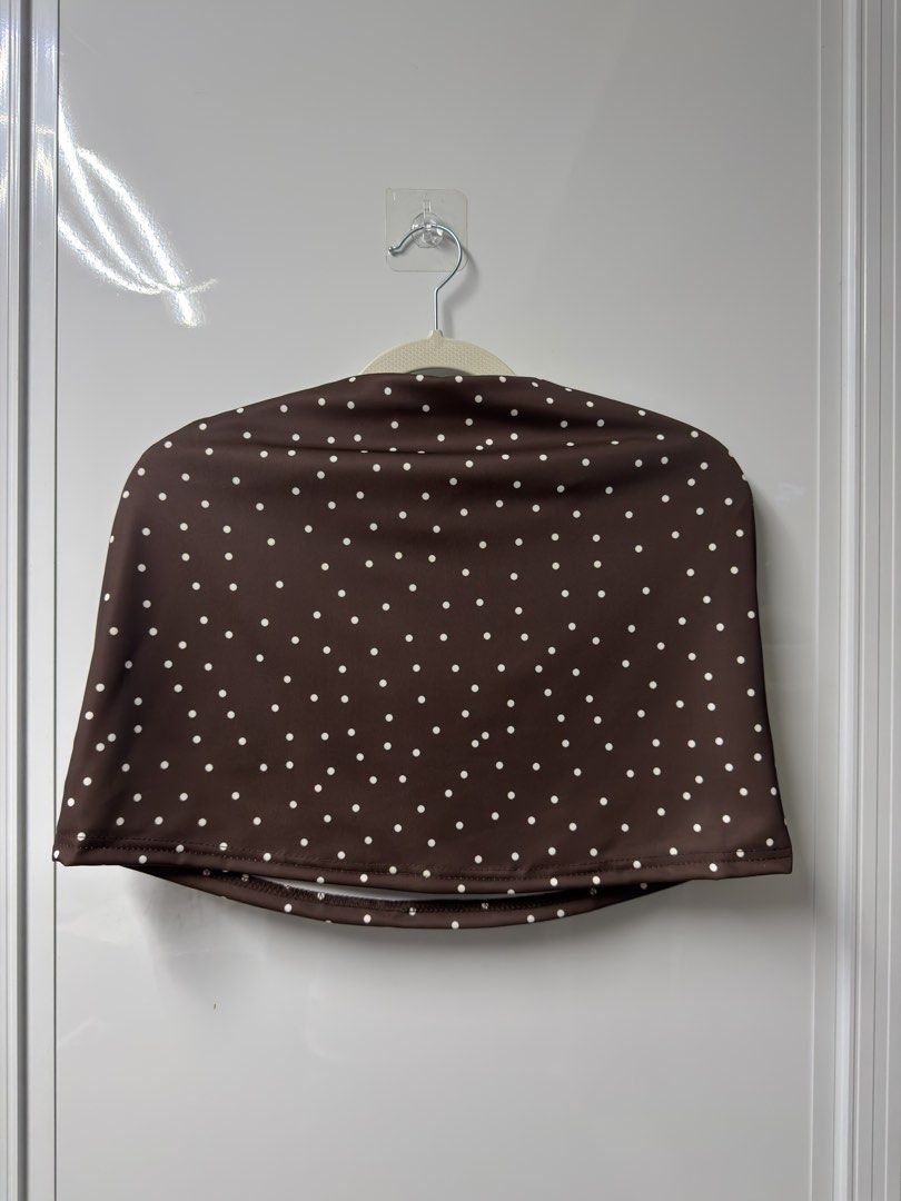 Polka dots top and skirt (Category: Sets or Coordinates) located in Manila. Submitted by signatureessentialsph (Listing ID 1469556967, Image 3). Description: Color: Brown Size: Medium & Large Dm if Interested Tiktok C/O Lalamove.