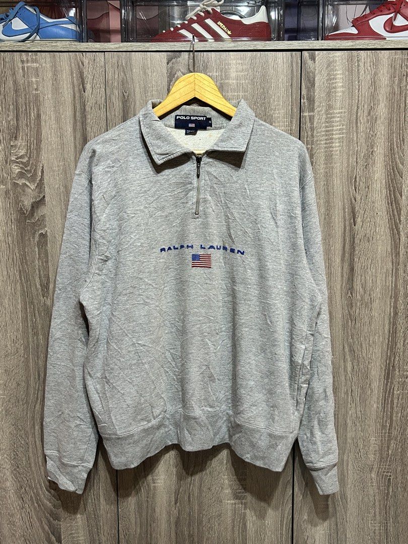 POLO SPORT QUARTER ZIP (Category: Coats, Jackets and Outerwear) located in Cotabato. Submitted by rcycle.bn (Listing ID 1469397114, Image 2). Description: 21-22x28 Excellent 9/10 Authentic Need wash ( some yellows ) + sf.