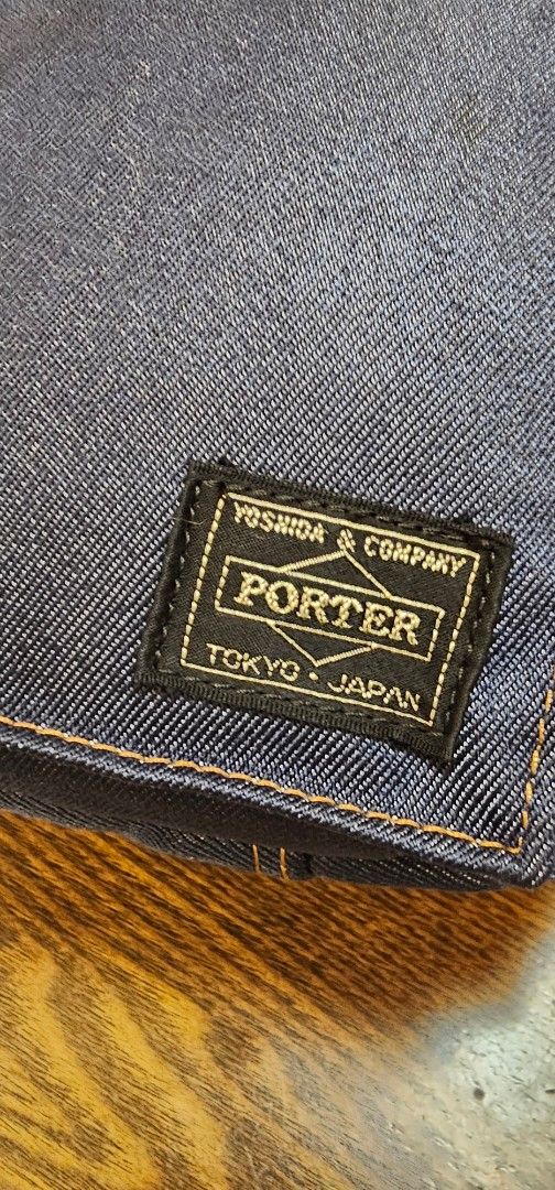 Porter Yoshida & Co. Sling (Category: Sling Bags) located in Navotas City. Submitted by walburst (Listing ID 1469437344, Image 3). Description: Head Porter / Porter Yoshida & Co. 2016 Indigo Collection Rare and Discontinued Made in Japan Pristine condition While the bag appear to be made of denim, they are actually a blend of nylon and synthetic fibers, making them virtually indistinguishable. This blend is more durable than pure cotton denim, an