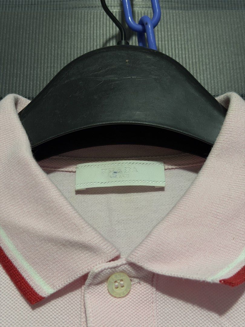 Prada Men's Cotton Piqué Polo (Category: Tshirts & Polo Shirts ) located in Calumpit. Submitted by Essentiality (Listing ID 1469526331, Image 3). Description: Prada Men’s Cotton Piqué Polo 19.5x26 M on tag.