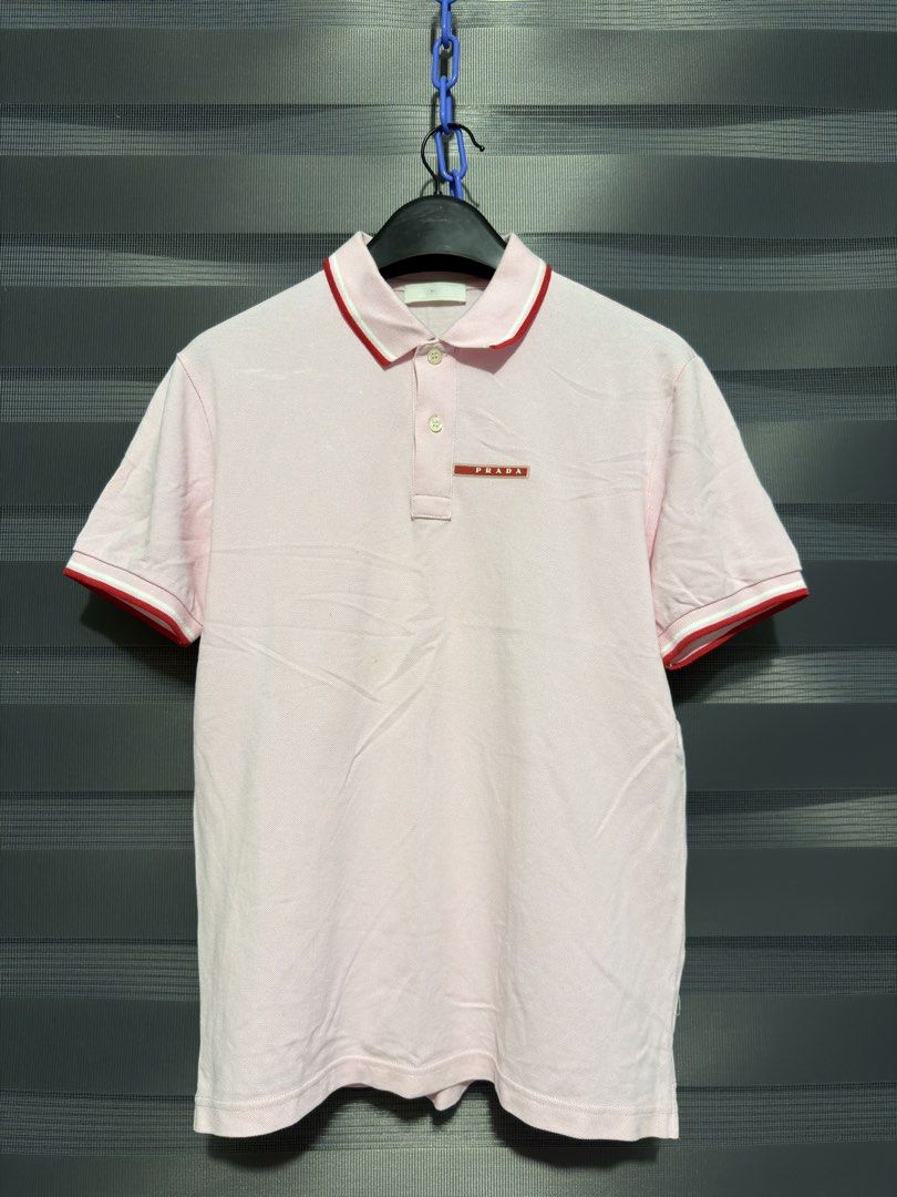 Prada Men's Cotton Piqué Polo (Category: Tshirts & Polo Shirts ) located in Calumpit. Submitted by Essentiality (Listing ID 1469526331, Image 1). Description: Prada Men’s Cotton Piqué Polo 19.5x26 M on tag.