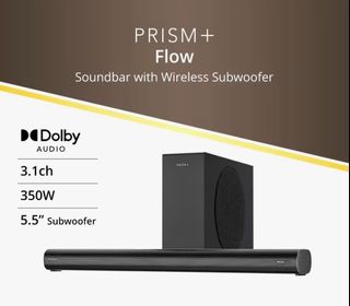 PRISM+ Flow Soundbar with Wireless Subwoofer, Audio, Soundbars ...