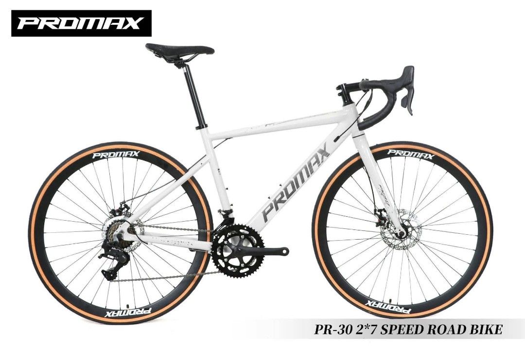 PROMAX PR30 DISC ROADBIKE (Category: Bicycles) located in Marikina City. Submitted by gemma_00 (Listing ID 1469474967, Image 3). Description: NEW ARRIVAL 2026 MODEL PROMAX PR30‼️ PINAKAMURANG STI ROADBIKE👌 👉PROMAX PR30 DISC ROADBIKE ✅FREE ASSEMBLE 👌9,000 ONLY AVAILABLE COLORS: ✔️Black ✔️White ✔️Gray yellow ✔️Pink blue SPECS: - FRAME: PROMAX PR30 ALLOY 6061 T4/T6 INTENAL CABLING SMOOTH WELDING - FORK: PROMAX PR30 DISC - STI: LTWOO R2 2*7SPEED -
