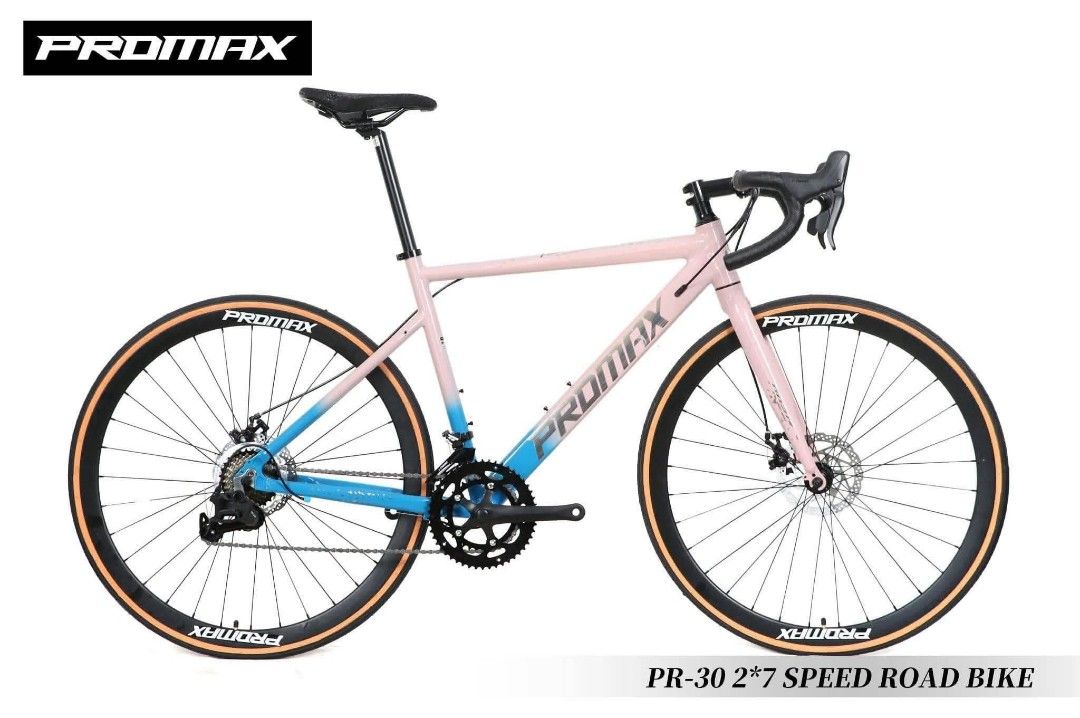 PROMAX PR30 DISC ROADBIKE (Category: Bicycles) located in Marikina City. Submitted by gemma_00 (Listing ID 1469474967, Image 2). Description: NEW ARRIVAL 2026 MODEL PROMAX PR30‼️ PINAKAMURANG STI ROADBIKE👌 👉PROMAX PR30 DISC ROADBIKE ✅FREE ASSEMBLE 👌9,000 ONLY AVAILABLE COLORS: ✔️Black ✔️White ✔️Gray yellow ✔️Pink blue SPECS: - FRAME: PROMAX PR30 ALLOY 6061 T4/T6 INTENAL CABLING SMOOTH WELDING - FORK: PROMAX PR30 DISC - STI: LTWOO R2 2*7SPEED -