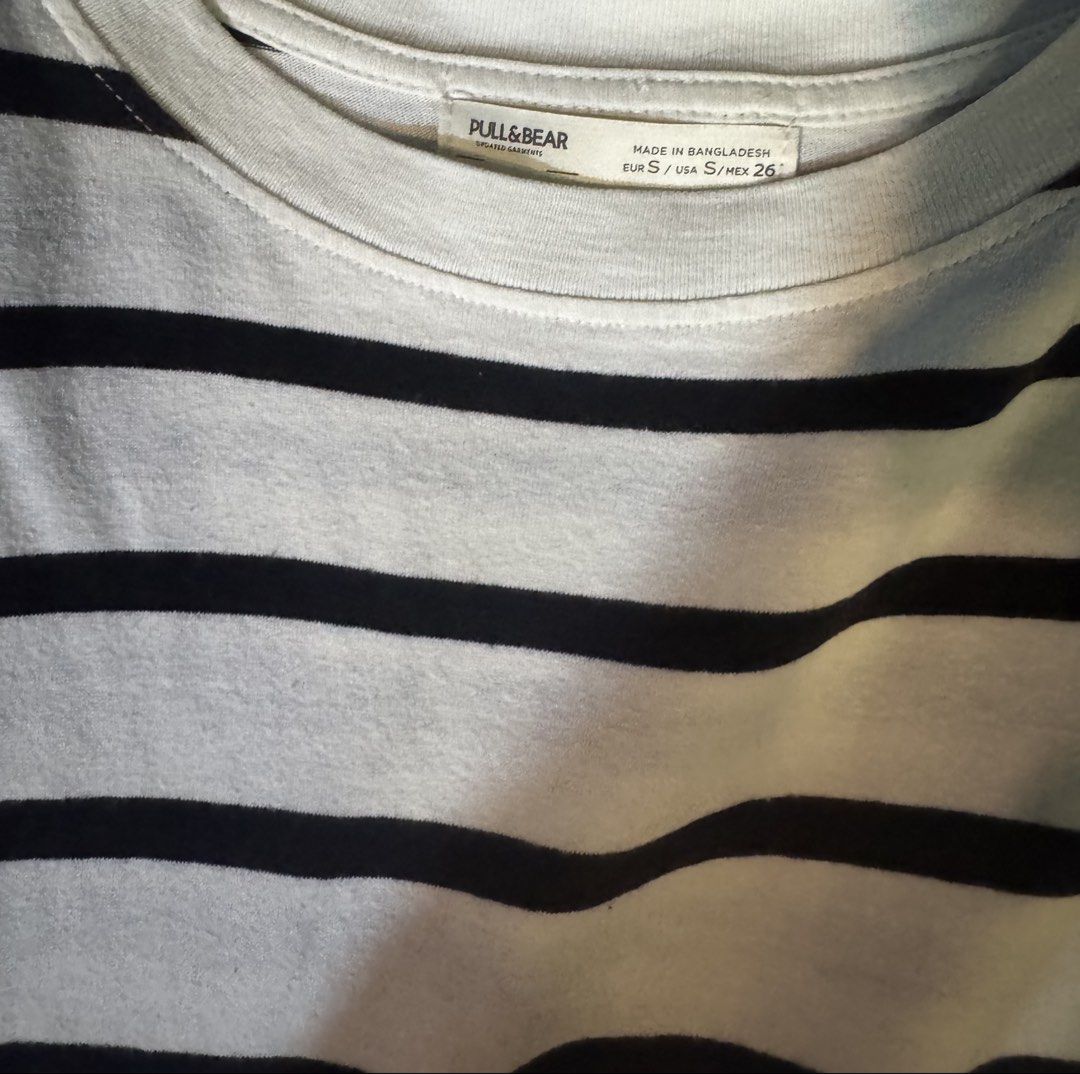 pullbear black and white striped t shirt (Category: Shirts) located in Manila. Submitted by angelrotting (Listing ID 1469487775, Image 2). Description: .