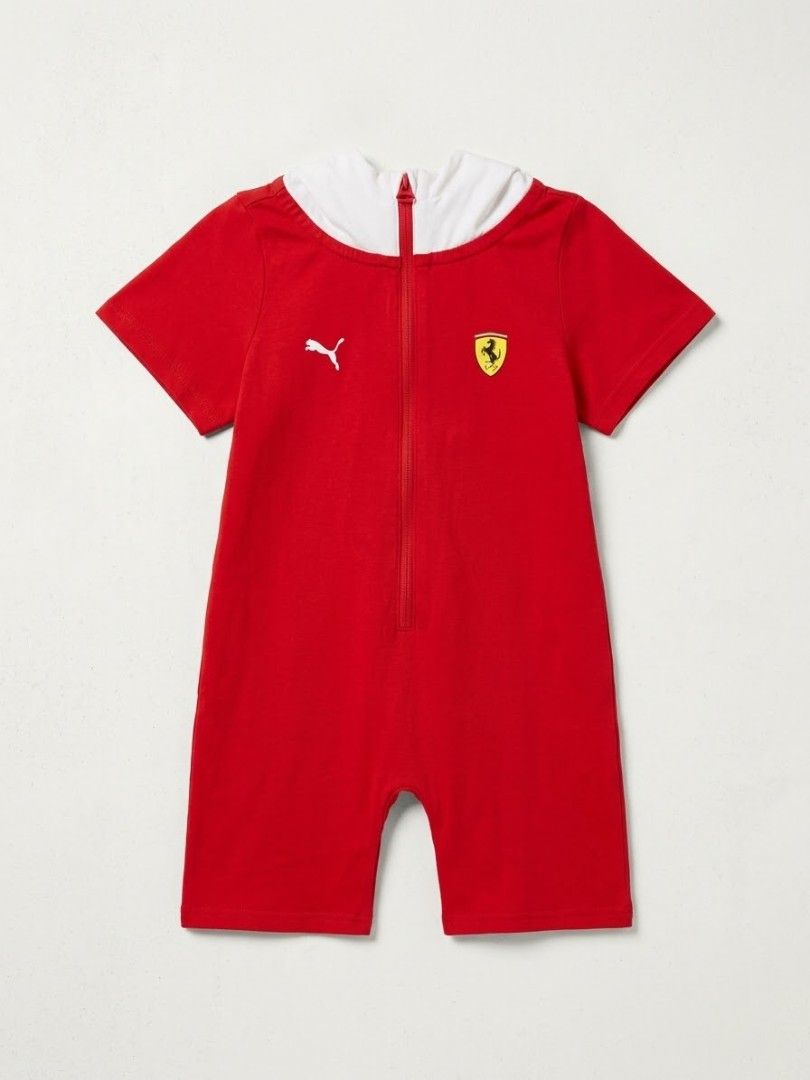 Puma Ferrari Kids Red Romper (Category: Babies & Kids Fashion) located in Caba. Submitted by valerie_18947 (Listing ID 1469435981, Image 1). Description: Selling Price:850 (pristine condition) BN Retail Price:2800-3500 (negotiable) 🏎️ Authentic PUMA x Scuderia Ferrari Toddler Hooded Romper Jumpsuit (Size 3T / 2-3Y) Product Overview: Up for grabs is an authentic, officially licensed PUMA x Scuderia Ferrari Kids Hooded Romper / Onesie! Dressed in 