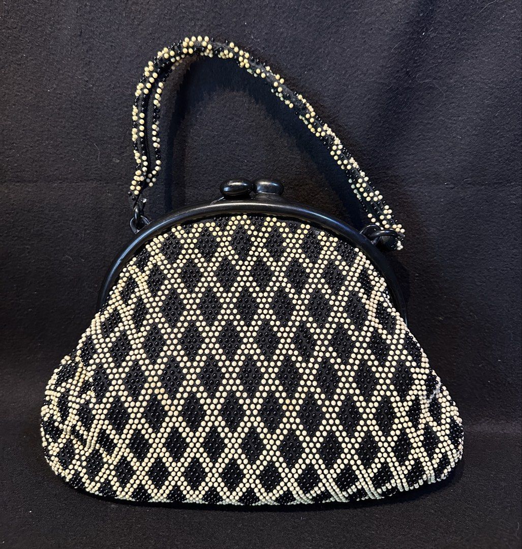 Puppy BEADED VINTAGE BAG. (Category: Luxury Bags & Wallets) located in Quezon City. Submitted by WIMC2ndaccount (Listing ID 1469556429, Image 1). Description: Japan made Vintage Good condition Handle issue,. Missing beaded Loose stiching inside pocket 30- 23 centimeters .