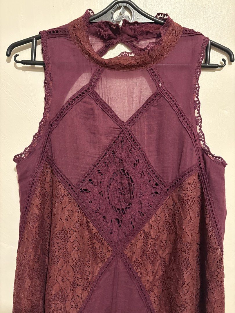 PURPLE WHIMSY FLOWY DRESS (Category: Dresses) located in Magalang. Submitted by iiiiirissshhh (Listing ID 1469395933, Image 3). Description: Whimsy Boho dress Medium -37-38 bust Good as new .