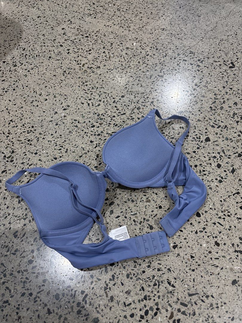 Push Up Bra Size 32A (Category: Undergarments & Loungewear) located in Manila. Submitted by everythingwlove (Listing ID 1469481607, Image 3). Description: - Brand: Cotton On Body - Color: Blue - Size: AUS 10A / USA 32A / EUR 70A / BRZ 40A - Support: Underwire support with smooth cups - Features: Adjustable straps and back hook-and-eye closure - Origin: Made in Indonesia - Details: Fabric care tag attached inside the back band.
