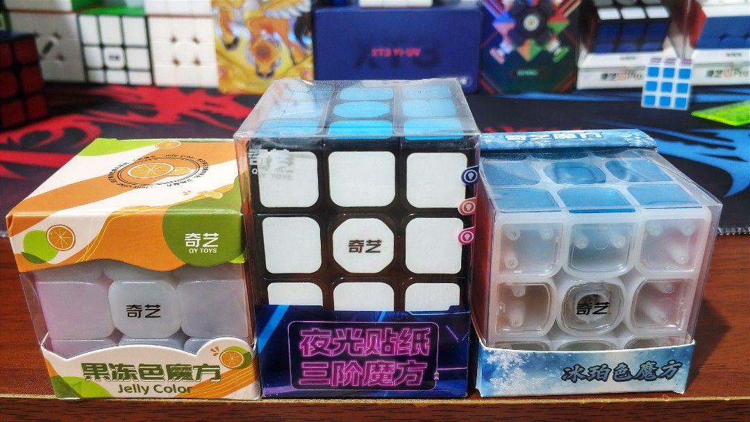 QiYi Fancy Cubes (Category: Board Games & Puzzles) located in Malabon City. Submitted by frgenesis (Listing ID 1469466115, Image 2). Description: QiYi Fancy Cubes Jelly Version Glow in the Dark Ice Amber Version.