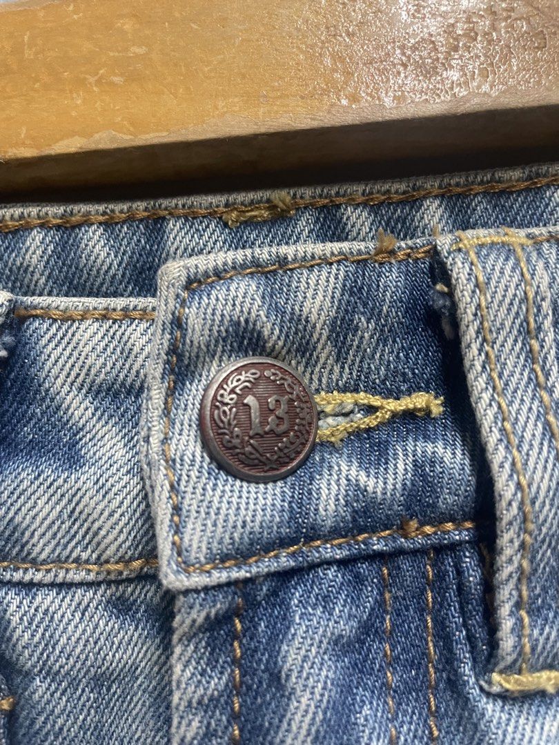R 13 (Category: Jeans) located in Dasmarinas. Submitted by jessputrages (Listing ID 1469491662, Image 3). Description: For sale R13 Excellent condition No issue 1000 plus shipping fee Pm for more details.