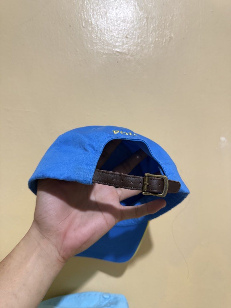 Ralph Lauren blue cap (Category: Caps & Hats) located in Daraga. Submitted by casualthread (Listing ID 1469537195, Image 2). Description: Need wash minimal dirt sa may ilalim ng brim Like new 10/10 color rate Adult size.