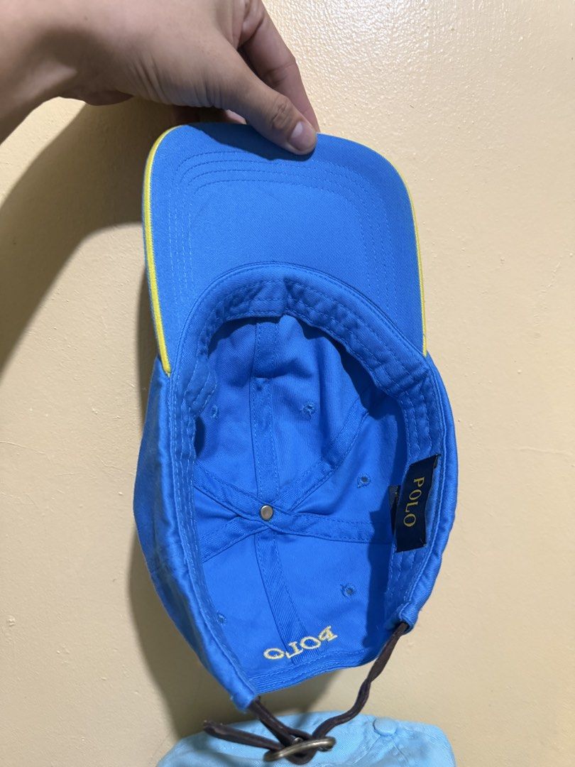 Ralph lauren leather strap cap (Category: Caps & Hats) located in Daraga. Submitted by mirandillaadrian (Listing ID 1469537701, Image 3). Description: Need wash dirt sa may ilalim brim 10/10 cr Like new Adult size.