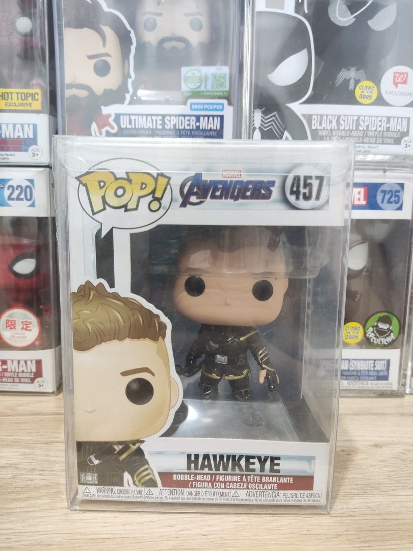 Random Funko pops for sale! (Category: Figurines & Statues) located in Manila. Submitted by martinnarciso (Listing ID 1469416138, Image 3). Description: Random funko pops for sale! Starts at Php349! Can give discounts to lot dibs/ multiple dibs every pop comes with used Protector Price list: Super Saiyan Goku (Yardrat) Glow in the dark limited Chase - 1,999 Sasuke Curse Mark 2 (Special Edition sticker) -899 Hawkeye (Avengers) -349 Hoops Freddy (L