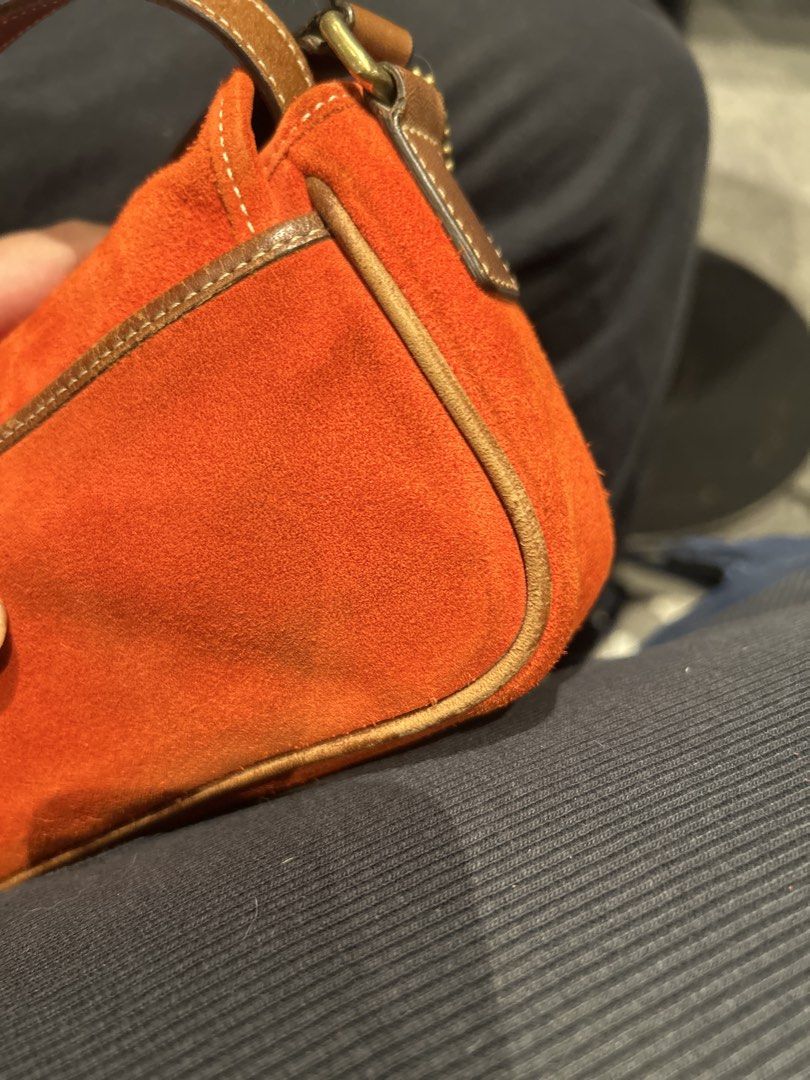 Rare Coach Suede Year 2003 (Category: Shoulder Bags) located in Manila. Submitted by y2k.obviously (Listing ID 1469515347, Image 3). Description: ⭐️ perfect bag for Christmas ⭐️ can fit small to medium wallet ⭐️ this is vintage and preloved bag! pls manage your expectations 🔴 scuffing on lining and signs of use only 📍Manila .