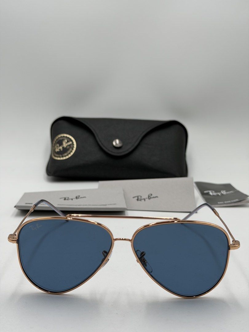 Ray-Ban Aviator Reverse Sunglasses (Model RBR0101S). (Category: Luxury Accessories) located in Lipa City. Submitted by _cmluxephilippines (Listing ID 1469399502, Image 2). Description: Ray-Ban Aviator Reverse Sunglasses (Model RBR0101S). This distinctive style is part of the Ray-Ban Reverse collection, which subverts traditional design by featuring a concave (inverted) lens that curves inward toward the face rather than outwards, while still main